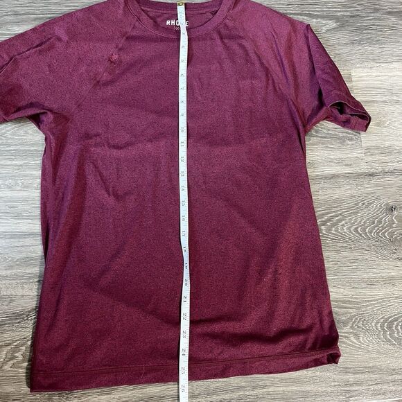 Rhone Reign Red Short Sleeve Performance Tee Men's Small Gym Workout Running - Picture 6 of 9